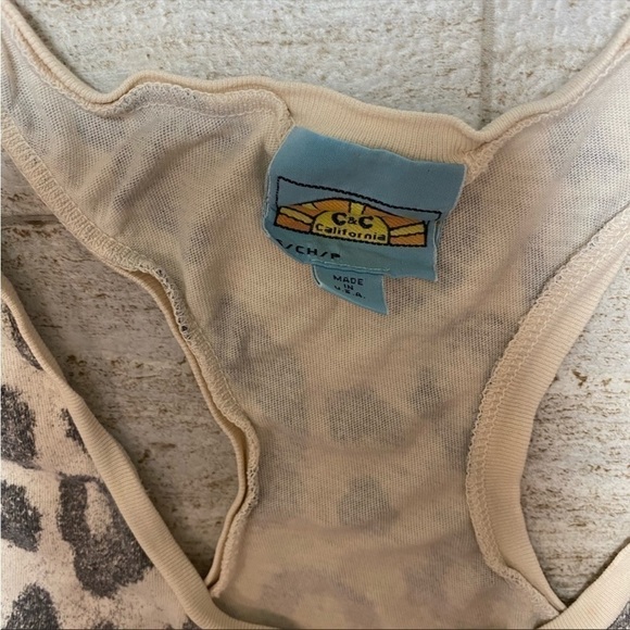 C&C California animal print tank top. Small - Picture 3 of 7